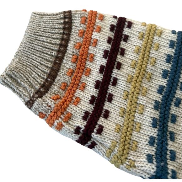 Vintage Dog Graphic Knit Sweater Toddler 3T Cozy Fair Isle Preppy Pullover - Picture 3 of 7